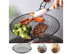 Cesta Plegable De Acero Inoxidable Para Barbacoa