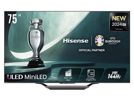 TV HISENSE 75U7NQ (Mini LED - ULED - 75'' - 191 cm - 4K Ultra HD - Smart TV)