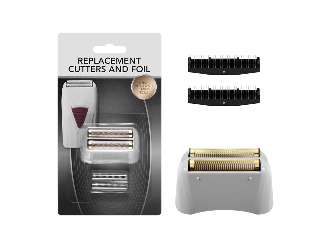 Kit De Repuestos Compatible Para Andis Profoil 17280: Cuchillas Internas Y Cabezal De Afeitado De Titanio Gris, Accesorios Para Afeitadora E