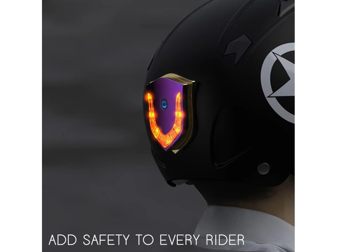 Luz Led Inteligente Para Advertencia De Seguridad Durante La Conducción, Casco De Motocicleta