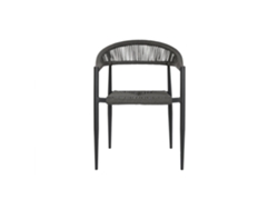 Silla Aluminio Ratán Negro 56x60x78cm