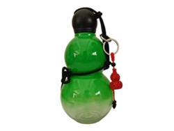 Botella De Agua Deportiva Estilo Calabaza China, Botella De Agua De Viaje Para Gimnasio, Camping, Senderismo, Negra Rosewell