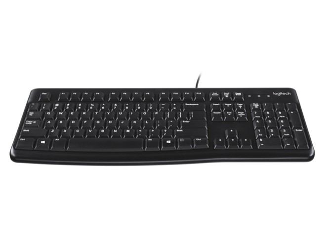 Teclado LOGITECH K120 y US USB QWERTY EEUU (Internacional)