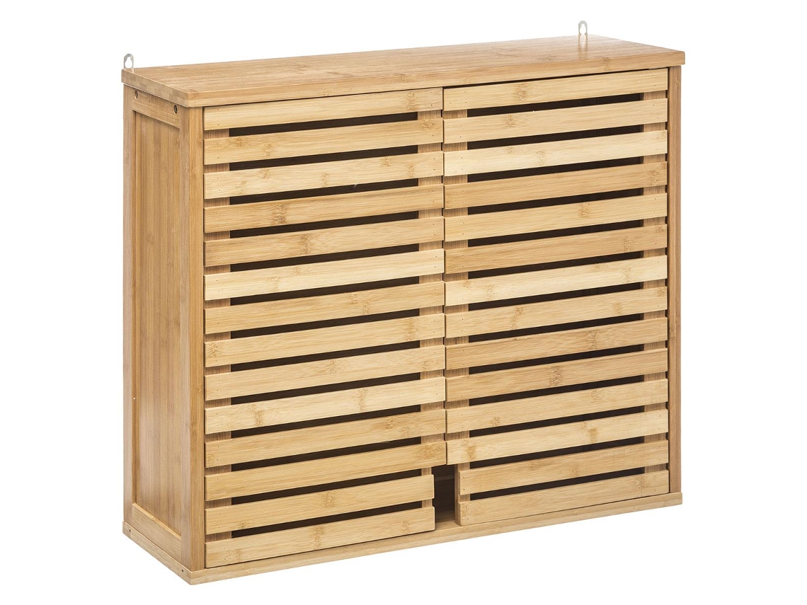 Mueble de baño colgante en bambú