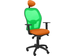 Silla de Escritorio Operativa PYC Jorquera C Naranja V (Brazos Ajustables - Malla)