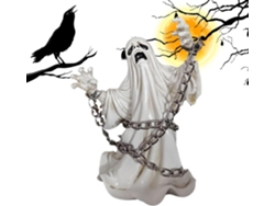 Fantasma De Halloween Decoración De Fantasmas Escultura Espeluznante Con Expresión Facial Divertida Para El Hogar, La