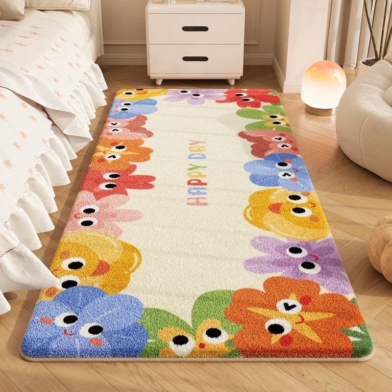 (estilo 6 100x200cm) Linda Alfombra De Dibujos Animados, Suave Y Cómoda, Alfombra De Felpa De Color Crema.