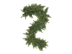 Guirnalda artificial de cedro verde Baok PE de 2,7 m/8,9 pies para decoración navideña en el hogar, chimenea y fiestas.