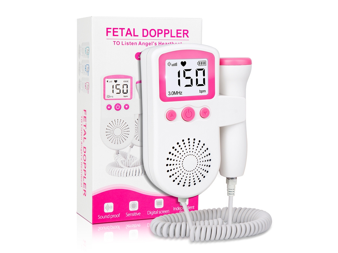 Hardslagmeter Fetal-bebé Detector De Frecuencia De Gelídeos Fetal-rosa