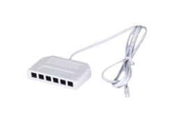 2026-caja Divisora De Luz De Armario Dc12v 100‑240v 3.3ft 6 Orificios Para Luz Led De Armario
