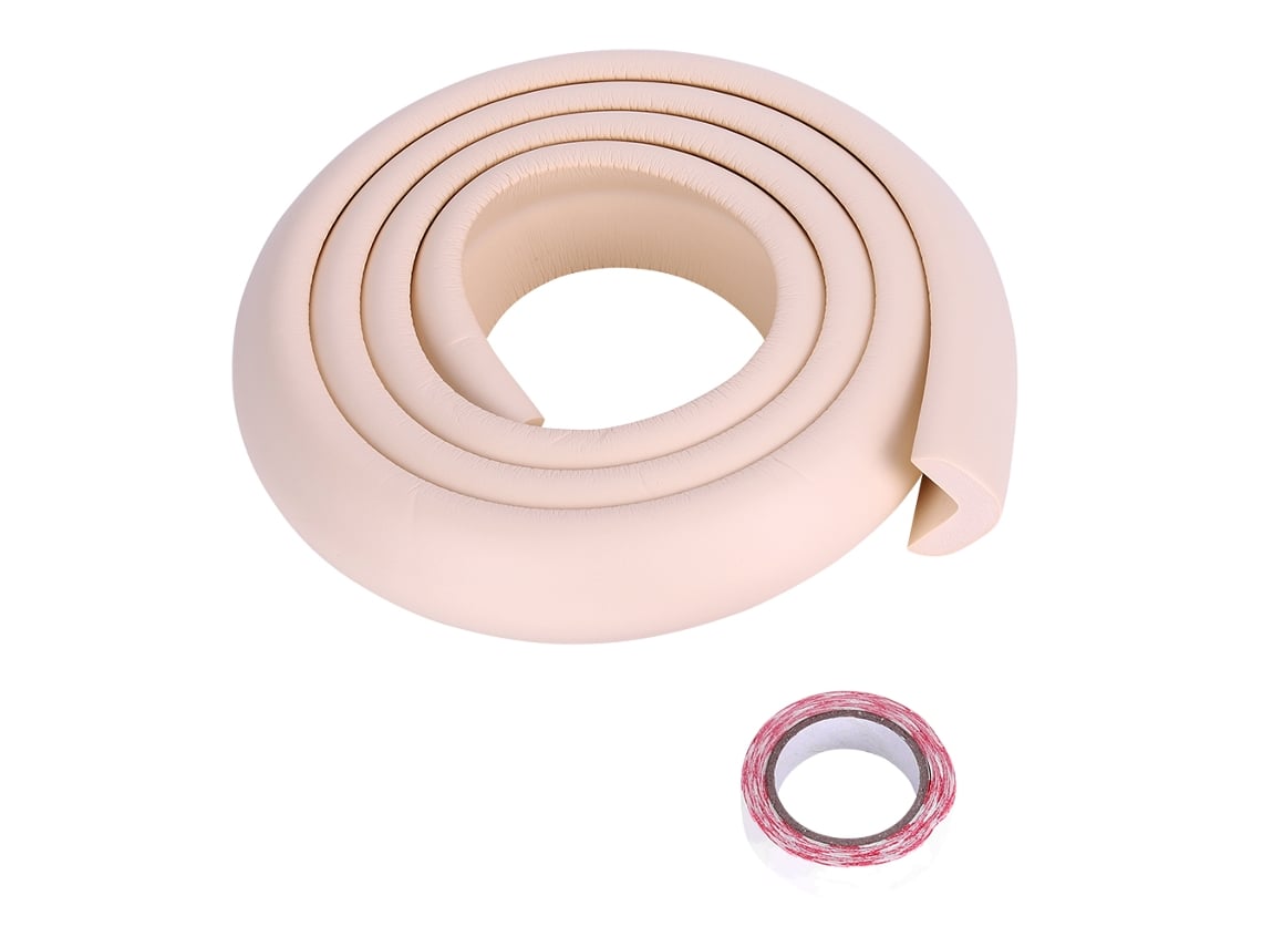 Tiras De Proteção De Borracha 2m Para Cantos De Mesa Bege Infantil Toddler Seguro