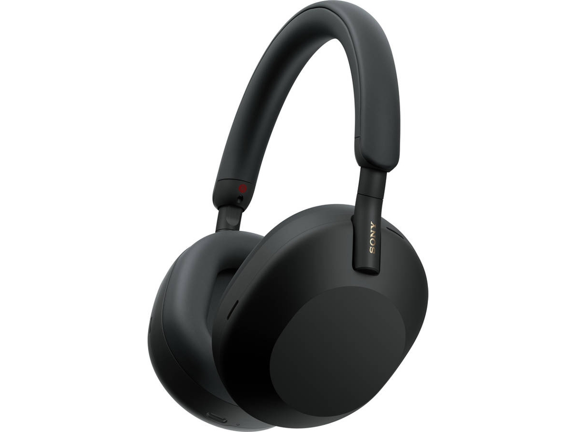 Auriculares Bluetooth SONY WH 1000XM5SA Headband Premium Soft Case (Over Ear - Micrófono - Cancelación de ruido - Negro)