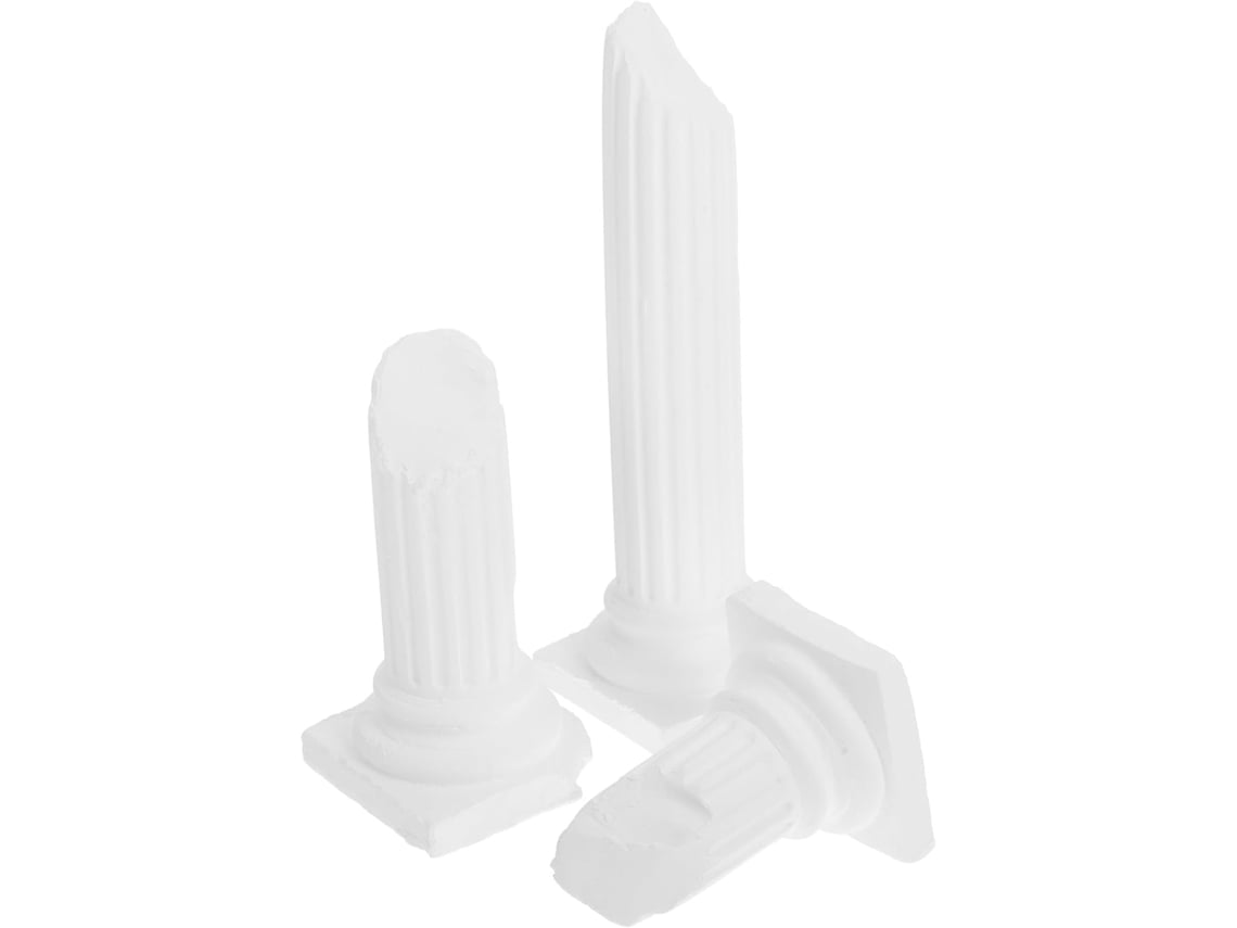 Detalles Artísticos Estatua Columna Romana Blanca Decoración Elegante Delicada Bodas Interiores Mesas Salón
