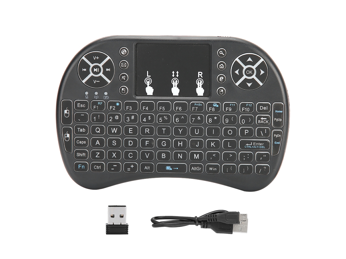 Baoj-2026novoteclado Com Touchpad Sem Fio Pequeno Com Illuminação