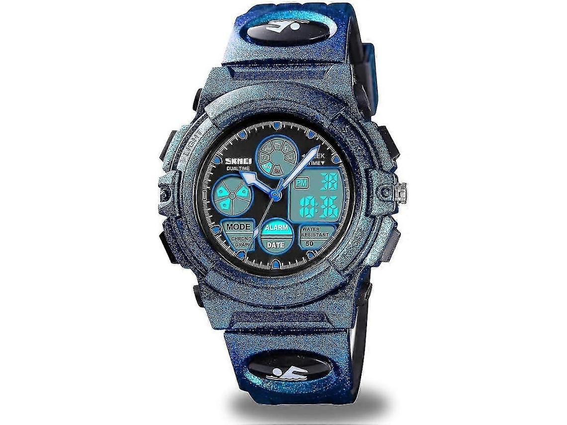 Reloj deportivo digital para niños, reloj deportivo resistente al agua para niños y niñas, reloj de pulsera electrónico analógico informal