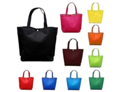 Bolsa de la compra plegable y reutilizable de alta calidad, fabricada con tejido no tejido resistente, ideal para guardar alimentos y otros productos.