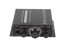 Amplificador De Potência Bluetooth 5.0 12v Com Som Claro Para Carro E Lar 20hz-20khz Alumínio