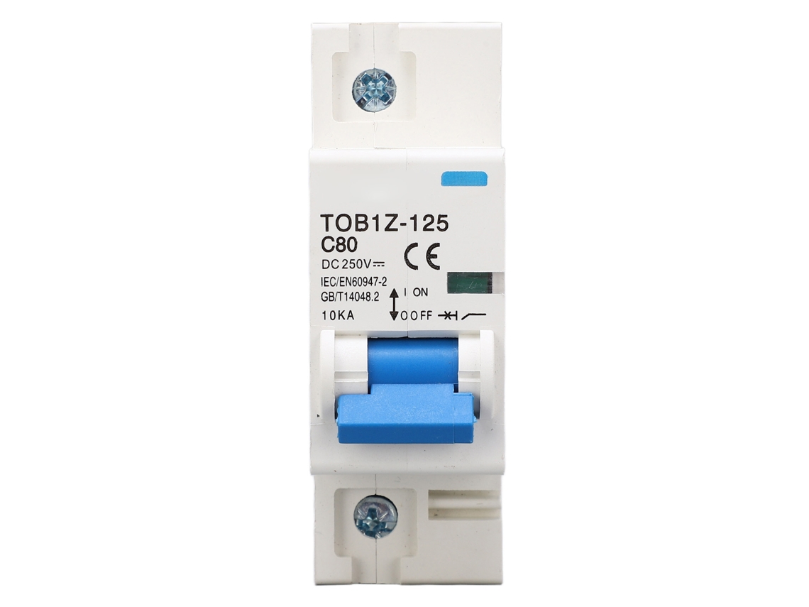 Disyuntor De Corriente Continua 1p 80a 10ka Para Sistema Solar Pv Dc250v Pa66 Estable