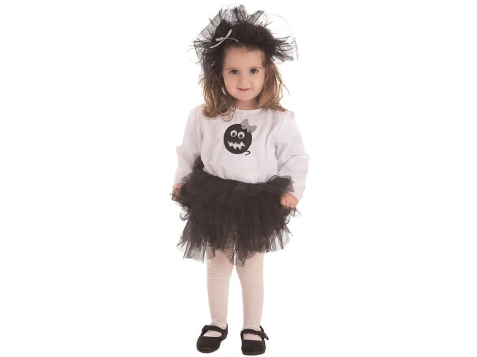 Disfraz de Niña DISFRAZZES Fantasma Tutú (Talla: 5 a 7 años)