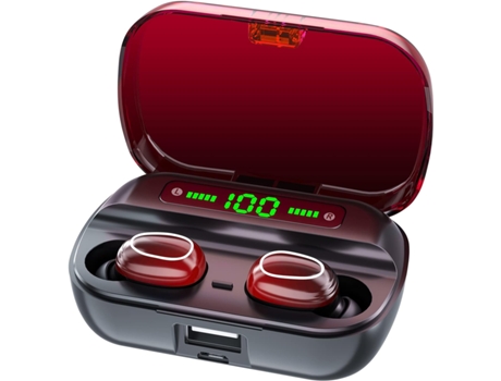 Auriculares inalámbricos, auriculares inalámbricos con sonido de graves envolventes, auriculares Bluetooth 5.2 con micrófono de cancelación de ruid...