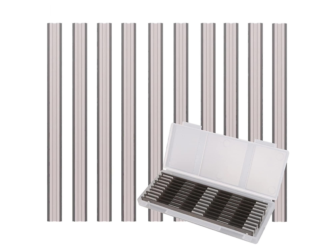 Juego De 10 Cuchillas Para Cepilladora Eléctrica, 82x5,5x1,1 Mm, Para Cepilladoras Makita, Black Decker, Bosch, Dewalt Y Elu.