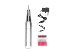 Lima De Uñas Eléctrica Con Control De Velocidad Inteligente 180 Plata Dc12v Enchufe Estadounidense 110v