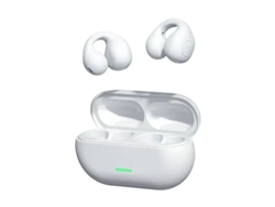 (blanco) Auriculares Inalámbricos Bluetooth 5.3, Compatibles Con Conducción Ósea, Auriculares Con Clip Y Cancelación De Ruido.