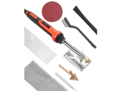 Máquina de soldar plástico, doble potencia 60/100W, con 3 puntas, 20 varillas y soporte – Ideal para reparaciones, Tekmaquinas