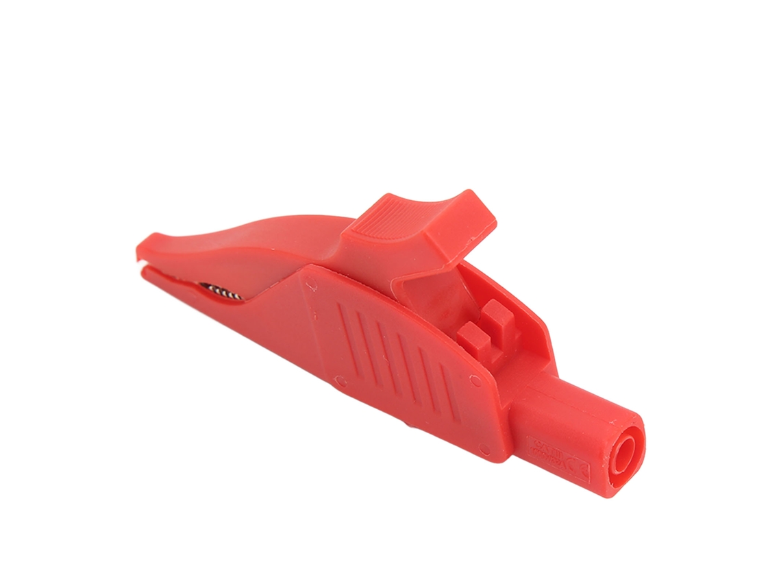 Pinza Eléctrica Aislada De Latón Pa De 4 Mm, 32 A/1000 V, Para Comprobador De Baterías De Coche, Color Rojo.