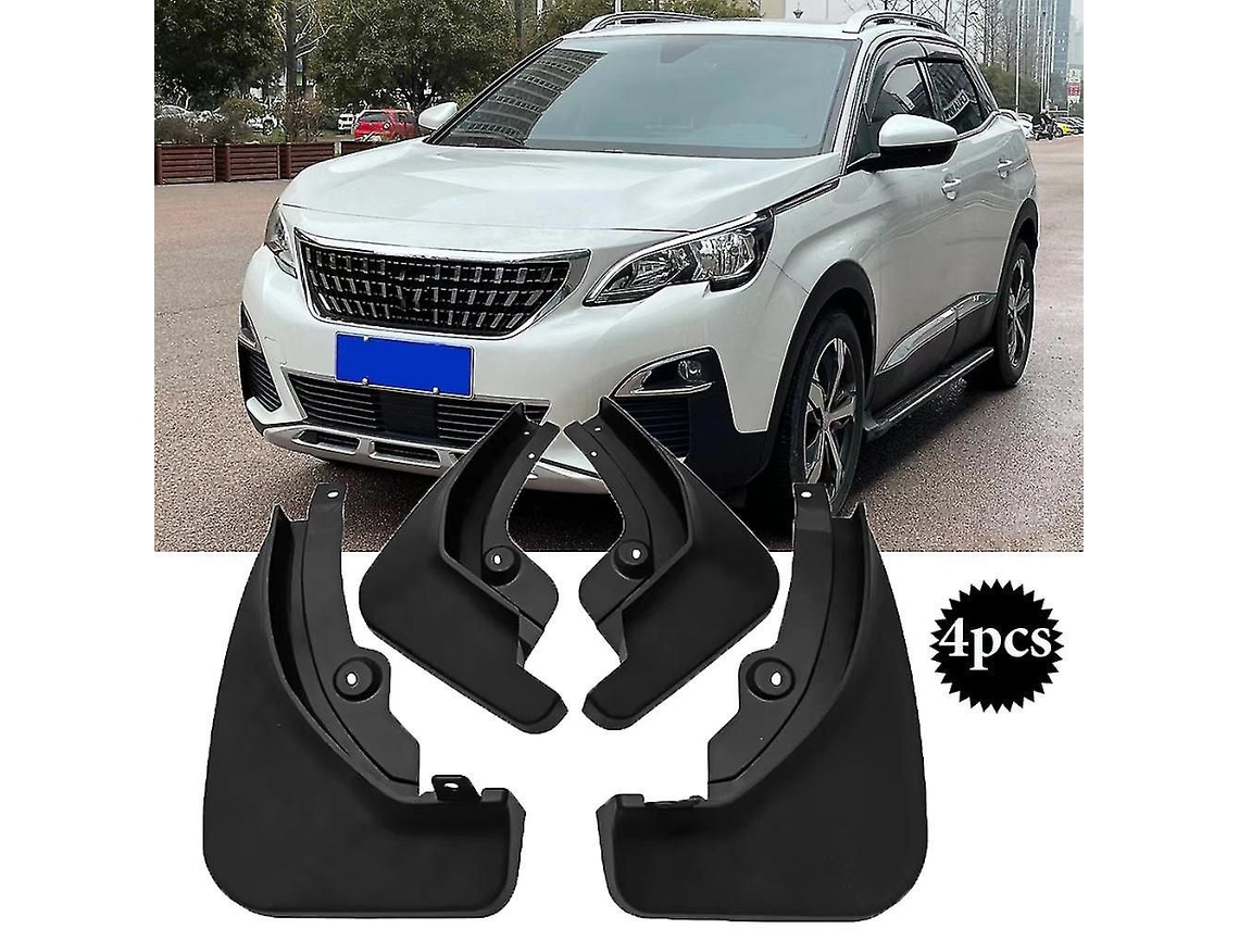 Pack 4 guardabarros actualizados Peugeot 3008 Mk2 GT 2017-2021. Dianteiros y traseiros. Protección salpicaduras.