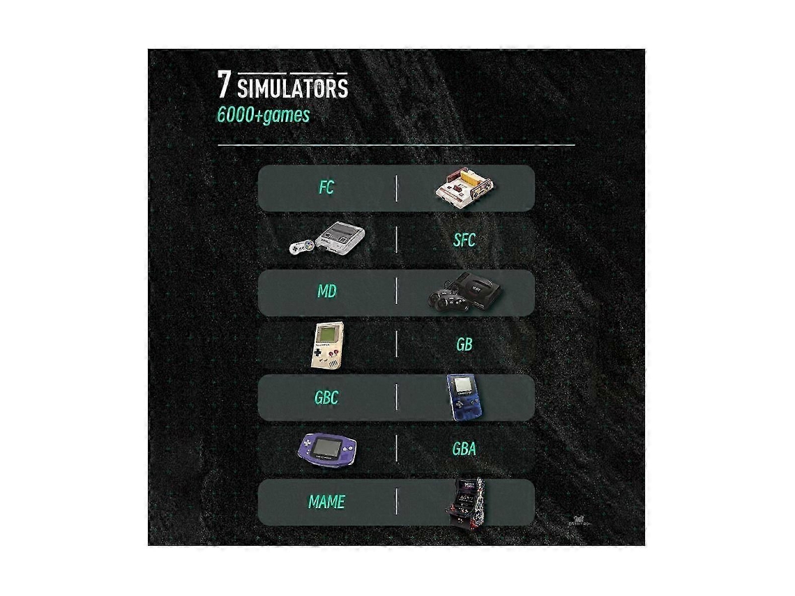 Consola De Juegos Portátil Sf2000 Con 2 Asas Integradas, 6000 Juegos, Miniconsola Clásica De 3 Pulgadas, Nueva