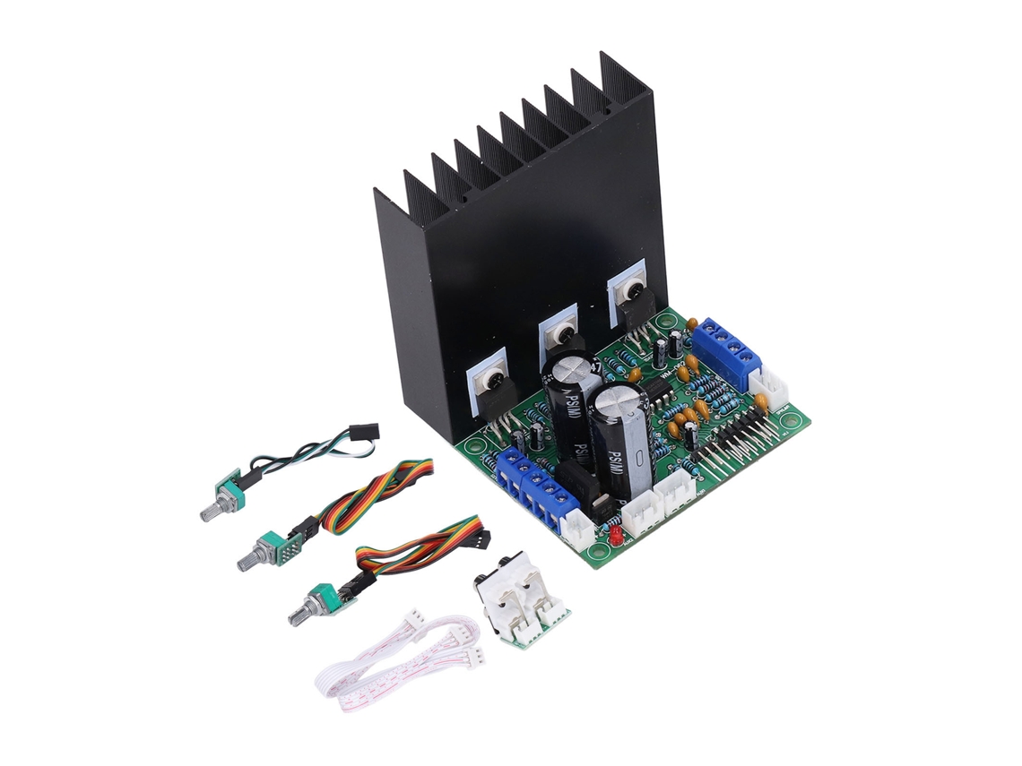 2026-placa De Amplificador De Potencia Subwoofer 2.1 Hifi Mega Bass Módulo De Sonido 3 Canales Lm1875