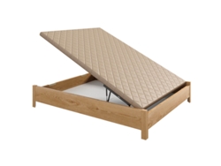 Canapé Arcón Patas Tirador Embutido Altura AZNAR Madera Blanco (150x190)