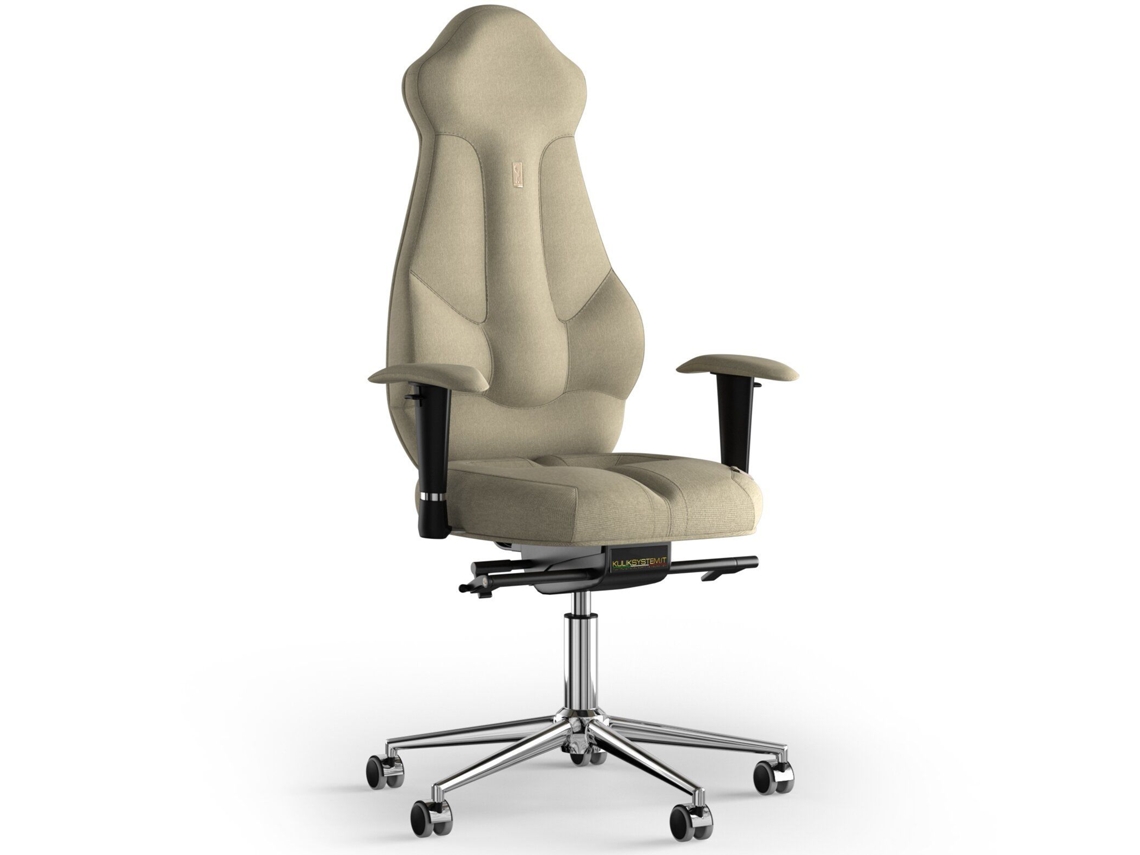 Silla de Escritorio Ergonomica KULIK Tejido Imperial (Azur - Beige -130x50x50cm)