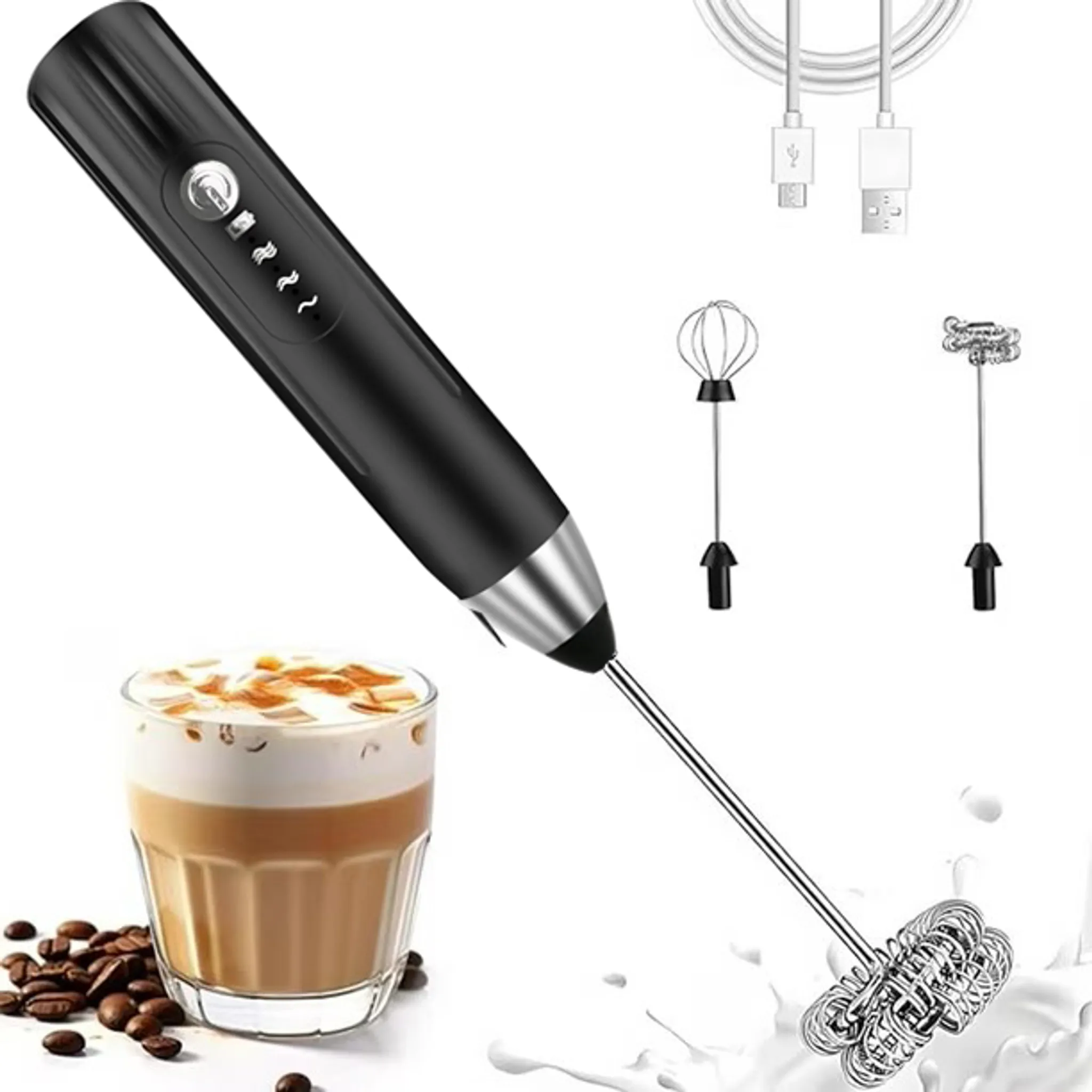 Espumador De Leche Eléctrico, 3 Ajustable