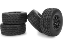 Juego De 4 Neumáticos Rc Para Camión Corto - Accesorios Compatibles Con Slash 1/10
