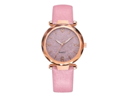 Reloj De Pulsera Moderno De Cuarzo Para Mujer Con Correa De Poliuretano Y Caja De Oro Rosa.