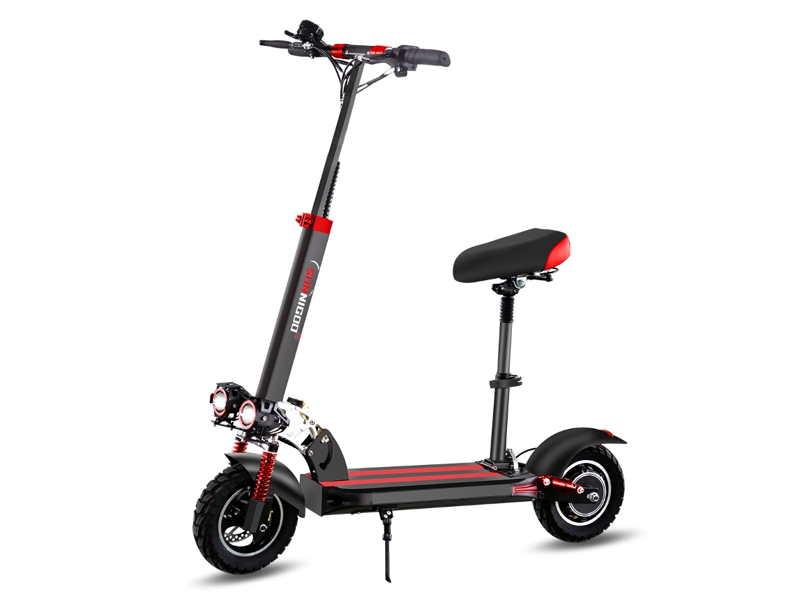 Patinete eléctrico Sunnigoo N3 Max con asiento, batería de 48 V 15 Ah y neumáticos de carretera de 10 pulgadas.
