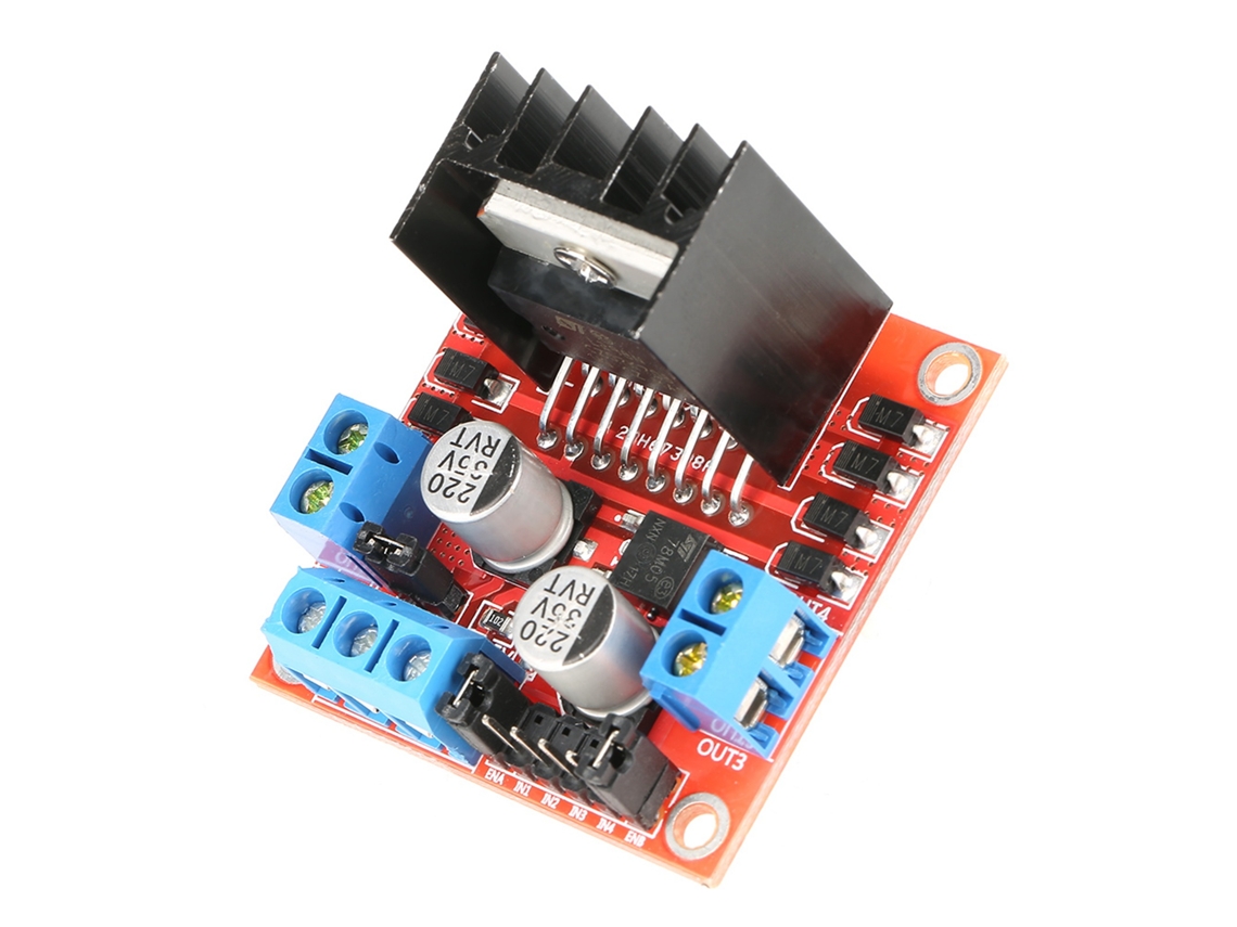 Módulo controlador Puente 2026as-H L298n para Motor Paso A Paso Coche Robot inteligente 1 ud.