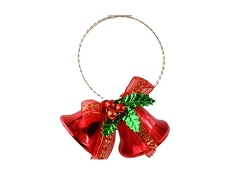 Adorno de campanas colgantes de Navidad, decoración de árbol de Navidad, campana de Navidad para vacaciones de Navidad, rojo