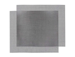 Parrilla de barbacoa Rebe-mesh, reutilizable y recortable, antiadherente para horno, barbacoa y yogurteras, 2 piezas de 40x33 cm.
