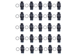 Kit De 25 Mandos De Interruptor Rotativo 2 Posiciones Autobloqueante 16mm Para Equipos