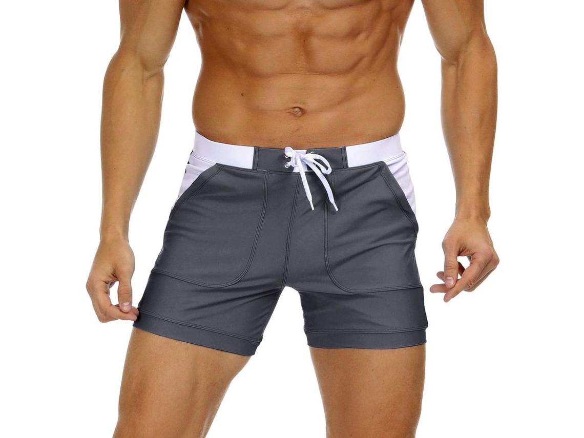 Pantalones Cortos De Baño Para Hombre De Secado Rápido Con Cordón Ajustable Talla Xxl Eu 38