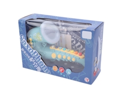 Bj-brinquedo Saxofone Simulação Instrumento Musical Educativo Para Crianças Presente Azul