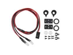 Faros Led Con Control Remoto, Simulación De Luz Blanca Intensa, Para Coches Rc A Escala 1/10, 1/12, 1/18 Y 1/24 Con Base De Plástico.