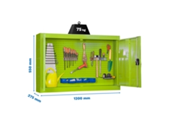 Armario metálico para herramientas Cabinet Tools Mon. 550x1200mm Verde