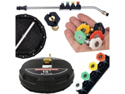 Kit de limpieza para hidrolimpiadora – Cepillo T-racer 15'' + Lanza 1/4'' | Máx. 16 Bar | Compatible con 45-65 L/h