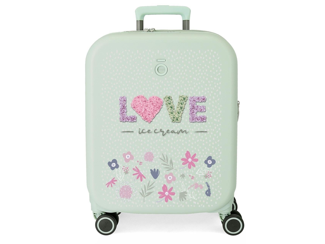 Maleta de Cabina ENSO Love Ice Cream Expansível Verde (55cm)