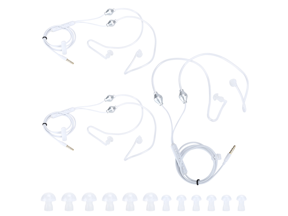 3 Pares De Auriculares Con Cable, Con Ventilación Y Control De Línea, Para Teléfonos Móviles, Conector De 3,5 Mm.