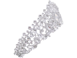 Corona De Boda De Cristal Delicada Nuobesty Para La Novia, Elegante Accesorio Para El Cabello